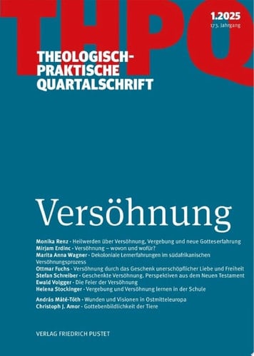 Versöhnung Theologisch-praktische Quartalschrift 1/2025