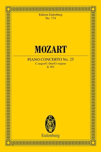 Piano Concerto No. 25 in C Major, K. 503 Edition Eulenburg No. 774