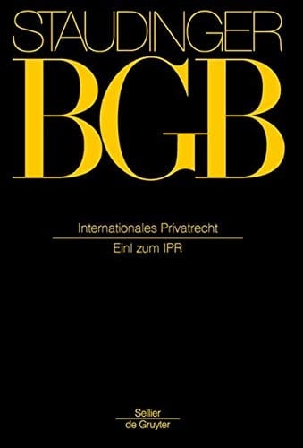 Internationales Privatrecht Einleitung Zum IPR