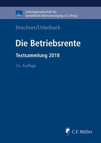 Die Betriebsrente Textsammlung 2018