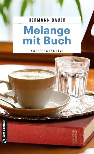 Melange mit Buch Kaffeehauskrimi