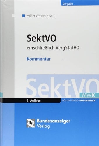 SektVO einschließlich VergStatVO
