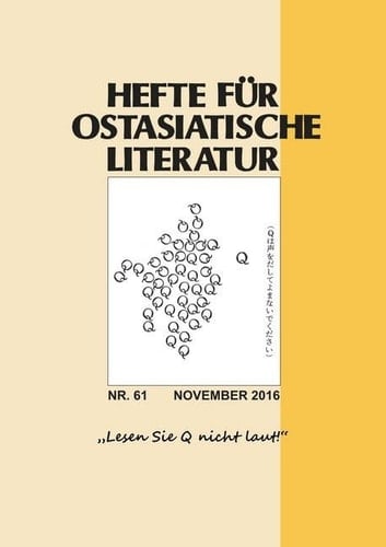 Hefte für ostasiatische Literatur Heft 61, November 2016