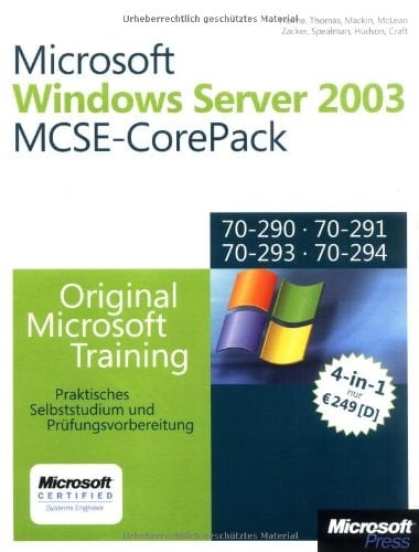 Verwalten und Warten einer Microsoft-Windows-Server-2003-Umgebung - original Microsoft-Training für Examen 70-290