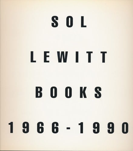 A Sol Lewitt: Books 1966-199