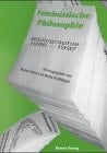 Feministische Philosophie: Bibliographie 1996-1997 (German Edition)