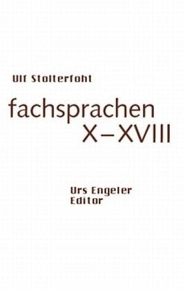 Fachsprachen X   Xviii