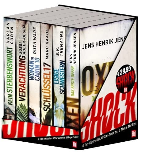 Shock 6 Top-Bestseller, 6 Star-Autoren, 6 Mega-Thriller