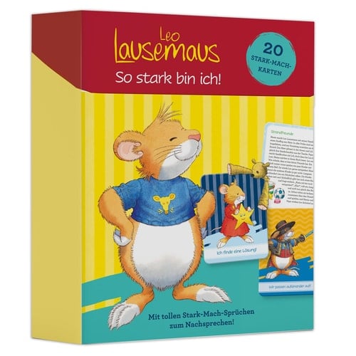 Leo Lausemaus So stark bin ich - Stark-Mach-Karten 20 Karten mit motivierenden Sprüchen und kurzen Geschichten für Kinder ab 3 Jahren