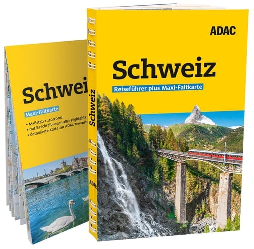 ADAC Reiseführer plus Schweiz Mit Maxi-Faltkarte und praktischer Spiralbindung