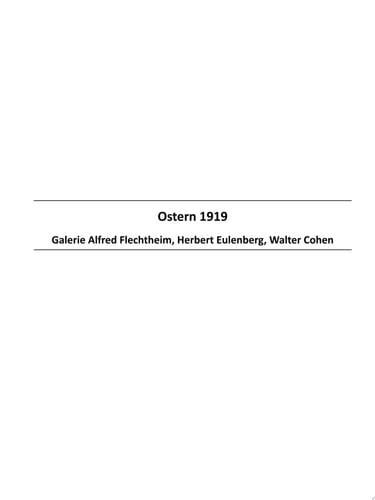 Ostern 1919