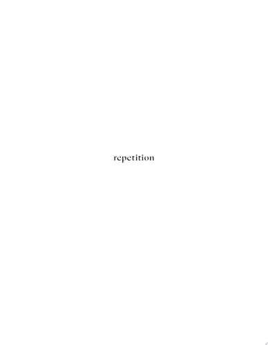 Alev Ebüzziya Siesbye: Repetition