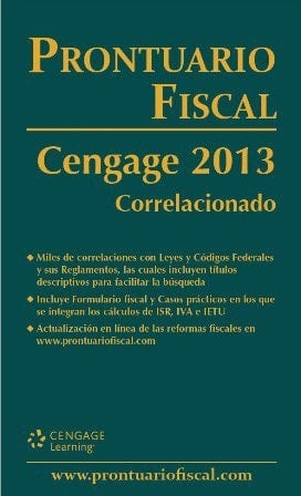 Prontuario fiscal Cengage 2013 correlacionado