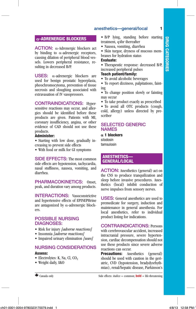 Mosby’s 2014 Nursing Drug Reference, 27/e