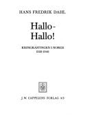 Hallo--hallo!: Kringkastingen i Norge, 1920-1940