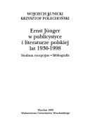 Ernst Jünger w publicystyce i literaturze polskiej lat 1930-1998: studium recepcyjne : bibliografia