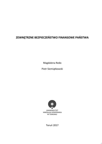 Zewnętrzne bezpieczeństwo finansowe państwa