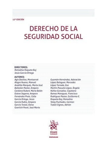 Derecho de la Seguridad Social 12ª Edición