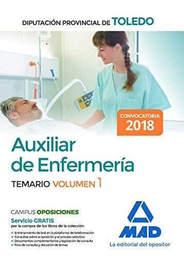 Auxiliar de Enfermería de la Diputación Provincial de Toledo. Volumen 1 (Spanish Edition)
