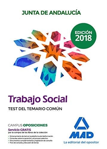 Trabajador Social de la Junta de Andalucía. Test del temario común (Spanish Edition)