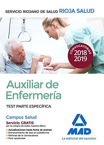 Auxiliar de Enfermería del Servicio Riojano de Salud. Test parte específica (Spanish Edition)