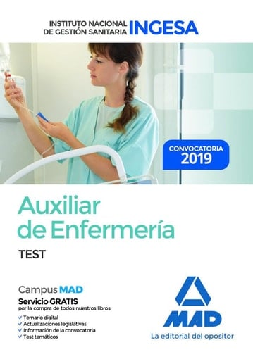 Auxiliar de Enfermería del Instituto Nacional de Gestión Sanitaria (INGESA). Test