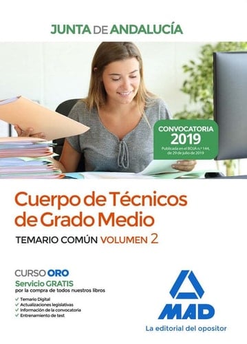 Cuerpo de Técnicos de Grado Medio de la Junta de Andalucía. Temario Común Volumen 2 (Cuerpos de Técnicos de Grado Medio de la Junta de Andalucía) (Spanish Edition)