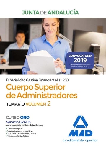 Cuerpo Superior de Administradores [Especialidad Gestión Financiera (A1 1200)] de la Junta de Andalucía. Temario Volumen 2 (Spanish Edition)