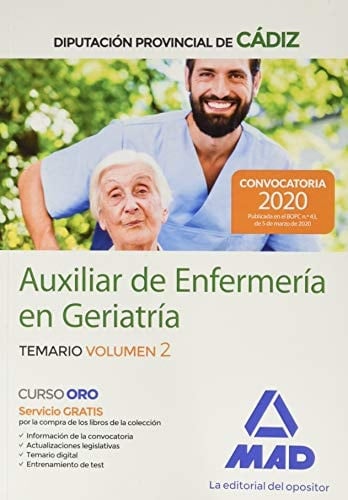 Auxiliares de enfermería en geriatría : Diputación Provincial de Cádiz : temario
