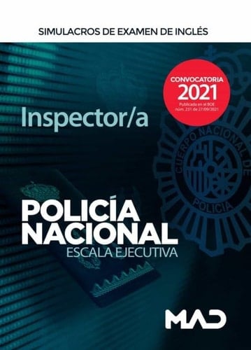 Inspector/a de Policía Nacional. Simulacros de examen de inglés