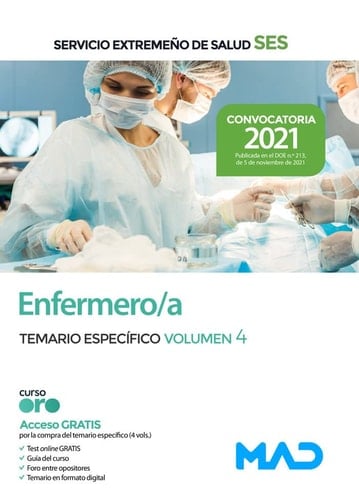 Enfermero/a del Servicio Extremeño de Salud (SES). Temario específico volumen 4