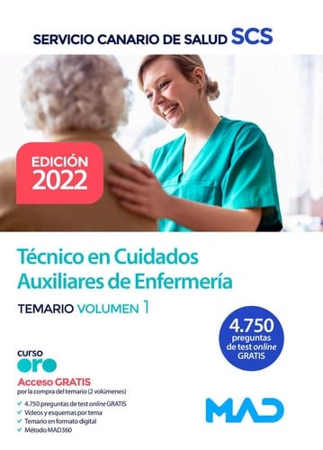 Técnico en Cuidados Auxiliares de Enfermería del Servicio Canario de Salud. Temario volumen 1