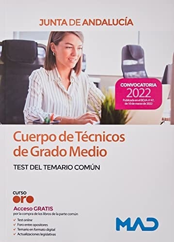 Cuerpo de Técnicos de Grado Medio de la Junta de Andalucía. Test del Temario Común