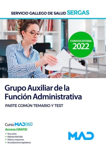 AUXILIAR FUNCION ADTVA TEMARIO COMUN-TEST SERGAS
