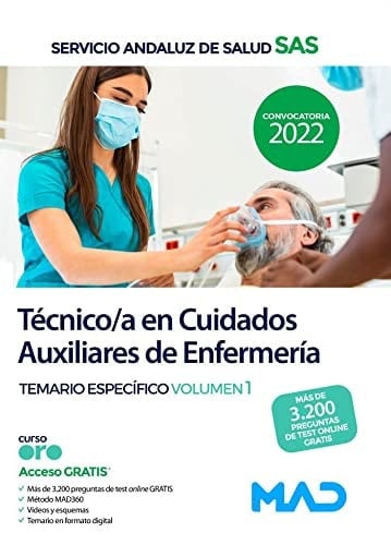 Técnico/a en Cuidados Auxiliares de Enfermería del Servicio Andaluz de Salud. Temario Específico Vol 1