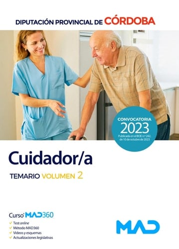 Cuidador/a de la Diputación Provincial de Córdoba. Temario Volumen 2