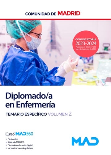 Diplomado en Enfermería de la Comunidad de Madrid. Temario Específico. Volumen 2
