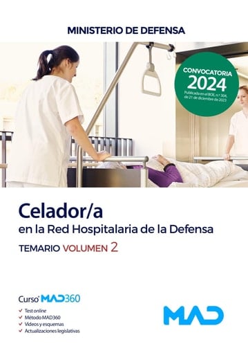 Celador/a en la Red Hospitalaria del Ministerio de Defensa. Volumen 2