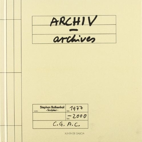 Archiv - archives drawings and photos from 1977-2000 : debuxos e fotografías do 1977-2000 : Stephan Balkenhol