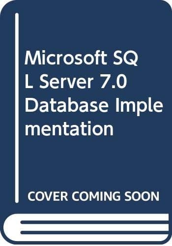 Microsoft SQL Server 7.0 Database Implementation Curso oficial de certificación MCSE