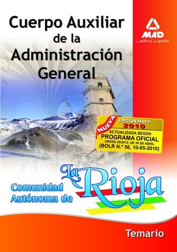 Cuerpo auxiliar de la administración general de la comunidad autónoma de la rioja. Temario