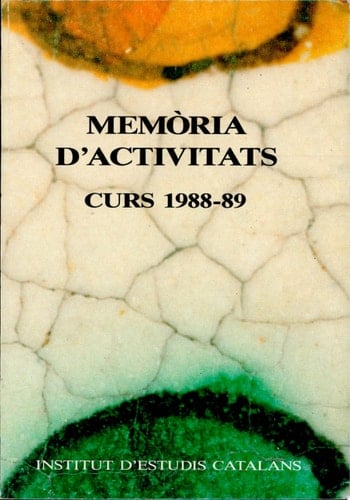 Memòria d'activitats: curs 1988-89