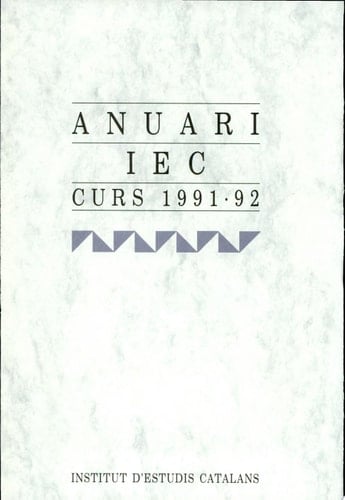 Anuari IEC : curs 1991-1992