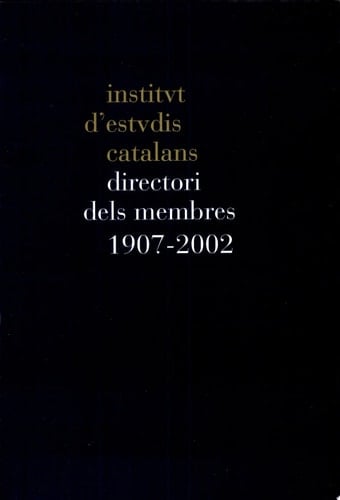 Directori dels membres, 1907-2002