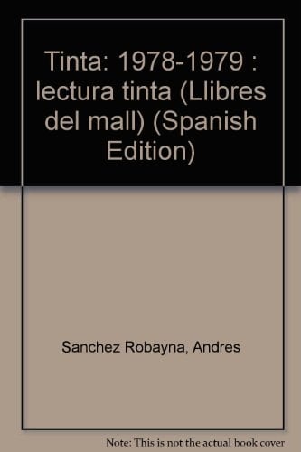 Tinta, 1978-1979 lectura tinta