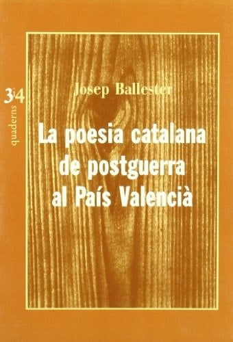 La poesia catalana de postguerra al País Valencià