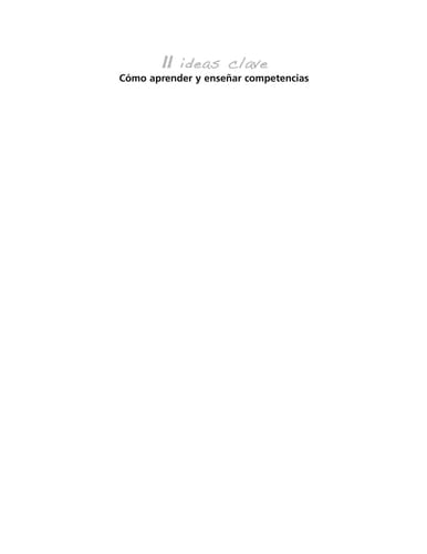 11 Ideas Clave. Cómo aprender y enseñar competencias