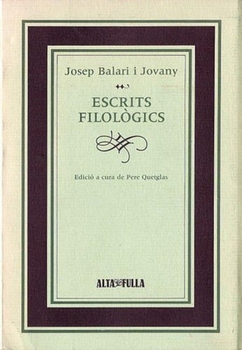 Escrits filològics
