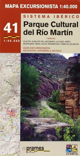 Parque cultural del Río Martín mapa excursionista 1:40.000 : excursiones y ascensiones