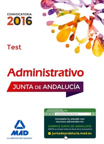 Administrativos de la Junta de Andalucía Turno Libre. Test (Spanish Edition)